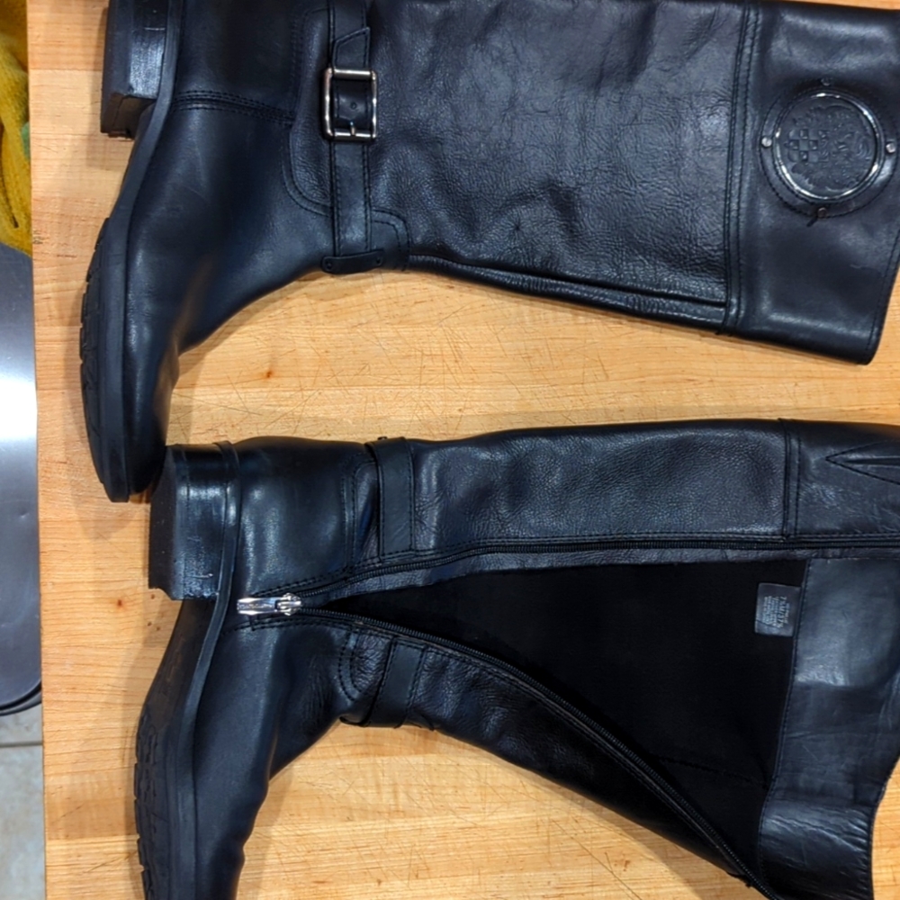 Vince Camuto Black Leather Boots